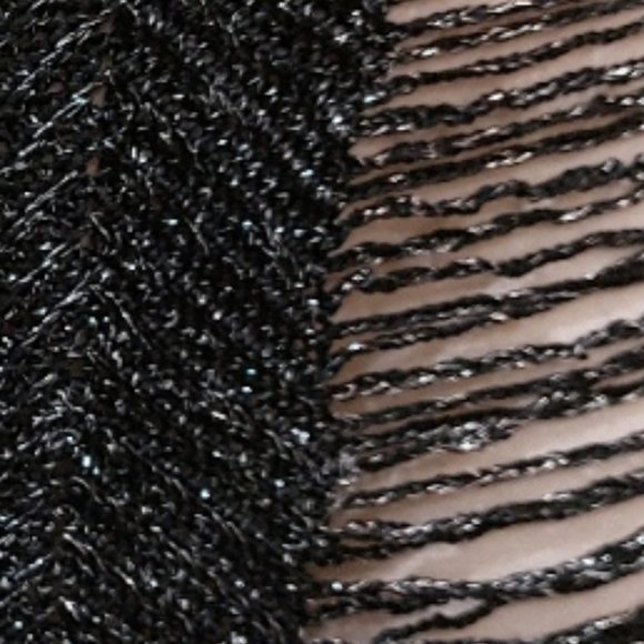 Vintage Distressed Crochet Maxi Dress in Metallic Black Thread - Picture 8 of 13